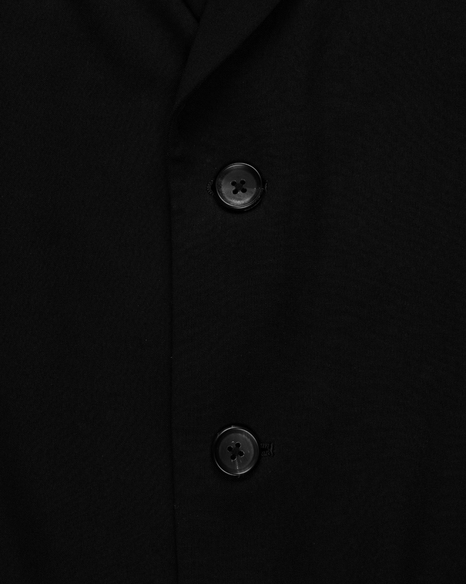 Yohji Yamamoto POUR HOMME dual fabric gabardine blazer jacket thumbnail