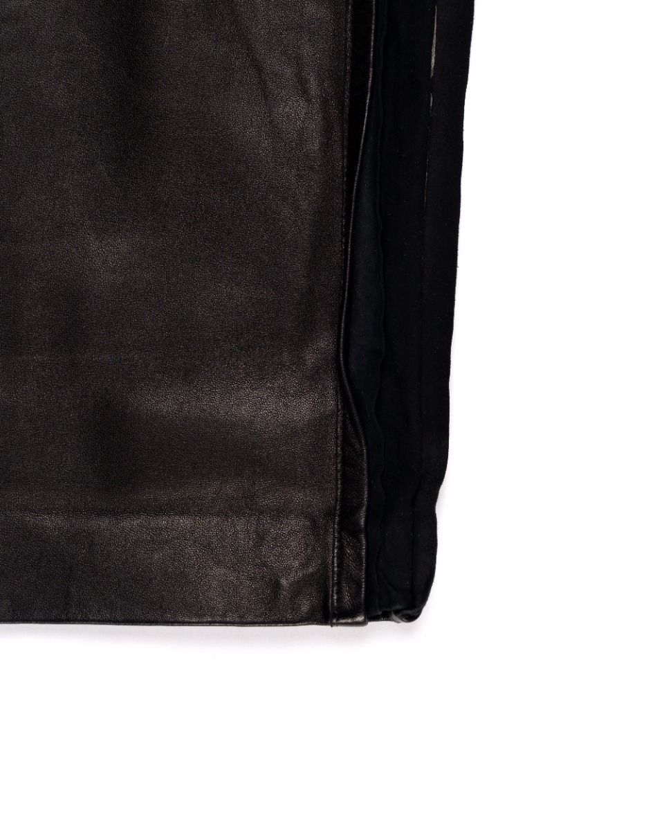 Yves Saint Laurent Rive Gauche black leather pants thumbnail