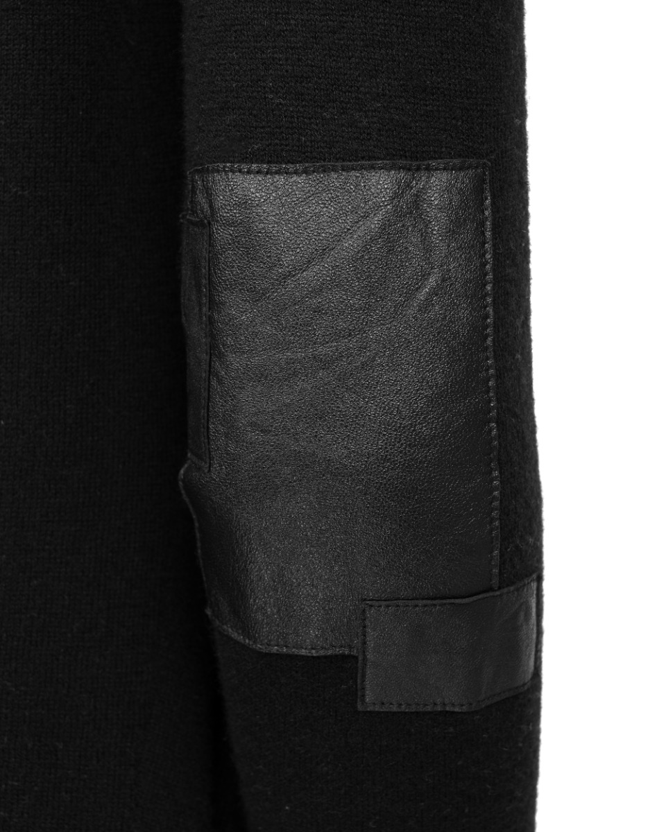 Zadig & Voltaire elbow patchwork laine cardigan sweater thumbnail