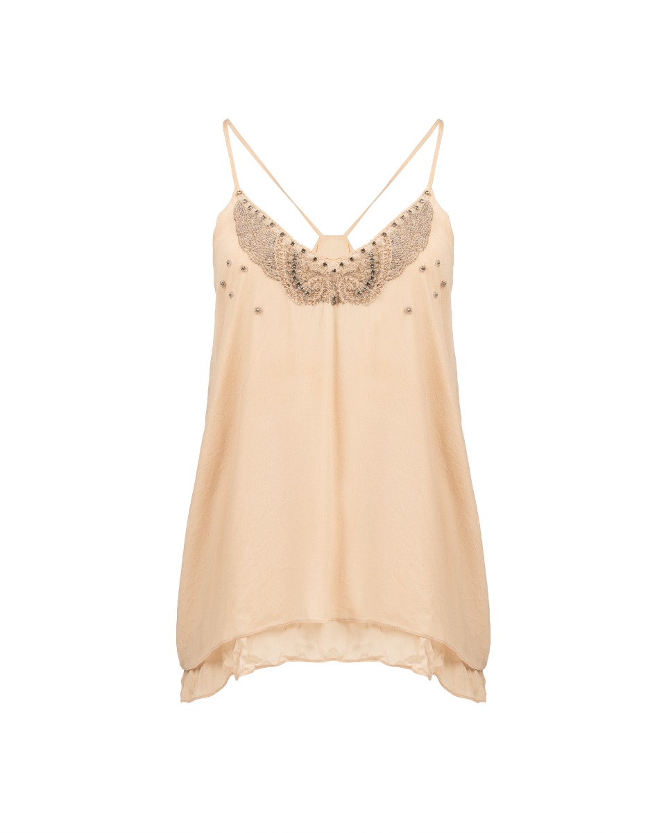 Zadig & Voltaire rhinestones-embellished viscose top thumbnail