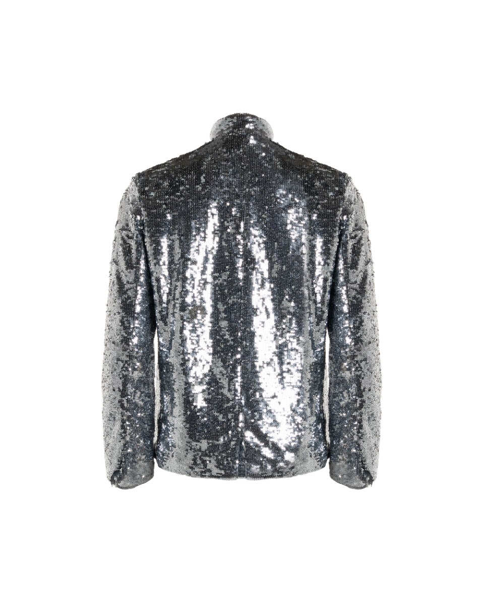 Zadig & Voltaire silver sequin-embellished blazer jacket thumbnail