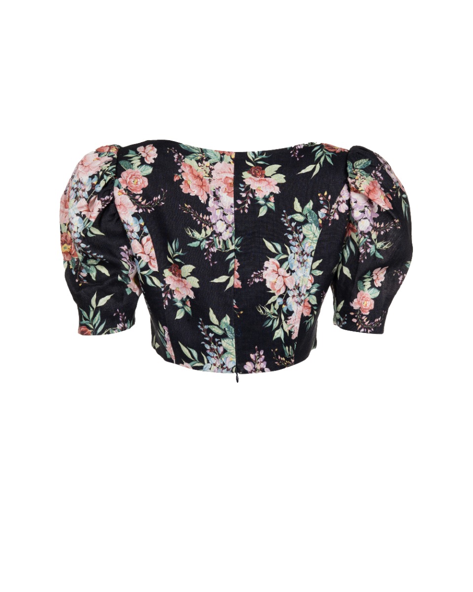 Zimmermann Bellitude laced crop top blouse thumbnail