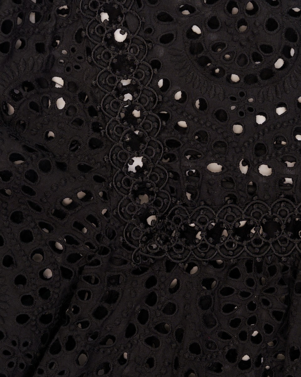 Zimmermann crotchet black mini dress thumbnail